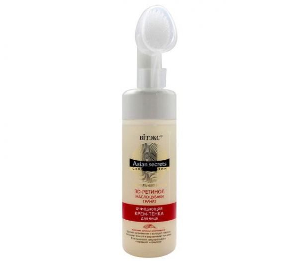 "Asian secrets" facial cleansing cream-foam (with brush, 175 ml) (10324001)